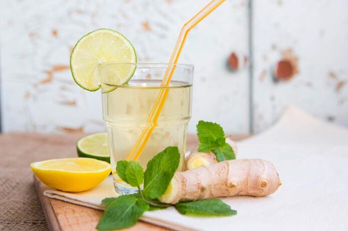 Lemonade with ginger for potency
